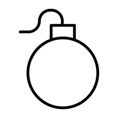 Outline Bomb icon