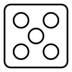 Outline Dice icon