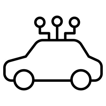 recommend clip art: Outline Car icon