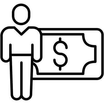 Outline Dollar Salary icon