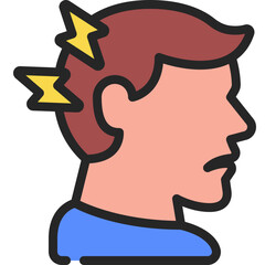 Headache Person Icon