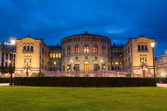 Storting building - the parliament of Norway in Oslo