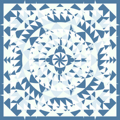 blue white soft abstract colorful Hijab Square Scarf Design with ornaments and geometric shapes classic and modern Pattern silk neck scarf duvet cover carpet rug design texture vector