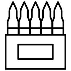 Outline bullets icon