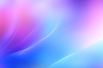 Background with smooth lines in blue and light purple gradient colors. Glowing wavy lines