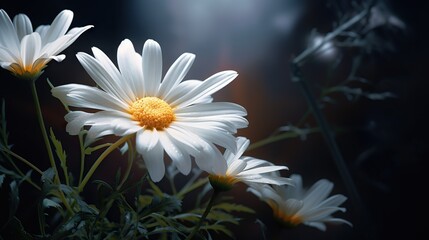 a close up of a bunch of flowers with a blurry background.  generative ai