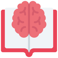 Brain Learning Book Icon