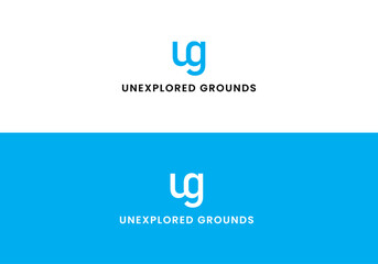 u or g letter logo design with vector.