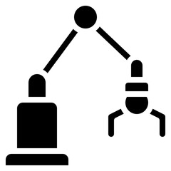 Robotic Assembly Arm Icon