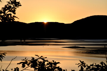 Sonnenuntergang über dem Edersee