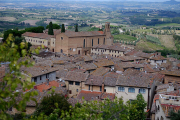 Fototapeta na wymiar Tuscany rooftops 