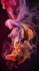 Colorful Smoke in style of Digital Art