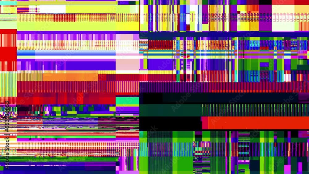 Aufkleber Abstract fast flickering texture with artifacts codec. 4k Looping footage.