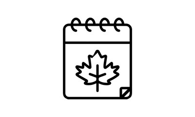 Christmas calendar icon vector illustration.