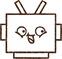 Robot Charcoal Drawing