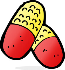 cartoon medical pills