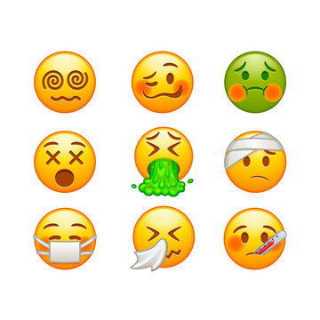 Emojis iOS Sick