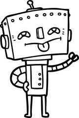 cartoon robot