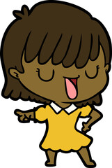 cartoon woman