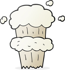 freehand drawn cartoon smoke blast