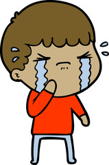 cartoon man crying