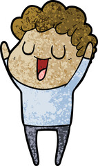 laughing cartoon man