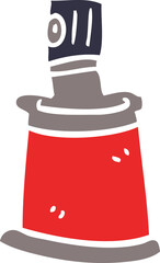 cartoon doodle aersol can