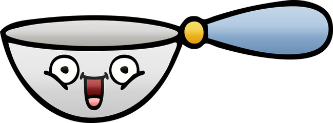 gradient shaded cartoon of a measuring spoon
