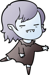 cartoon undead vampire girl