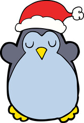 cute christmas penguin