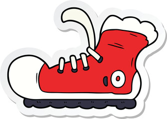 sticker of a cartoon sneaker