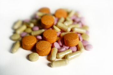 Multivitamin pills and capsules