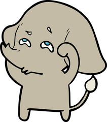 cartoon elephant remembering