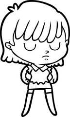 cartoon woman