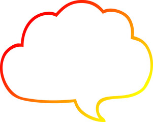 warm gradient line drawing of a cartoon