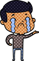cartoon man crying