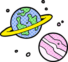 cartoon planets