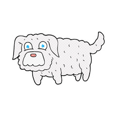 freehand drawn cartoon small dog