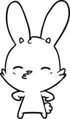 curious bunny cartoon