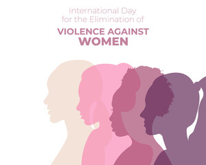 International Day for the Elimination of Violence Against Women.Vector illustration.