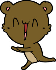 running bear cartoon