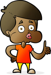 cartoon boy giving thumbs up