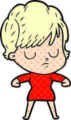 cartoon woman