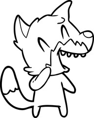 laughing fox cartoon