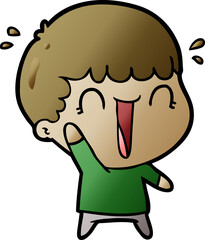 laughing cartoon man