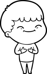 cartoon happy boy