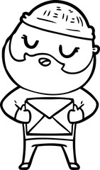 cartoon man with beard