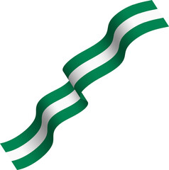 Nigeria Independence Day National Flag Ribbon