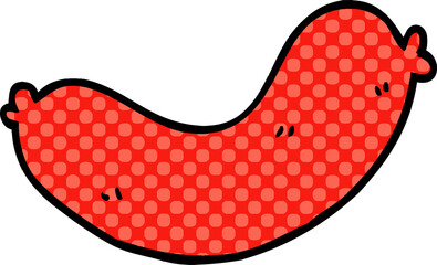 cartoon doodle sausages