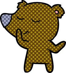 happy cartoon bear